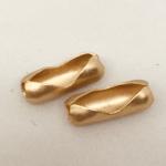 2.3mm Ball Chain Connector Satin Gold
