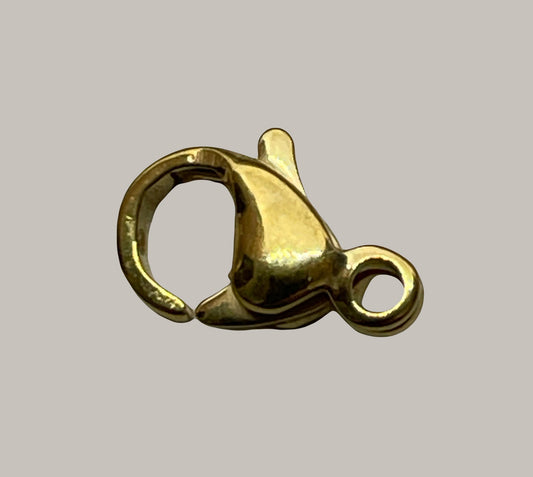 9x5mm StStGold  Lobster St St Gold