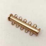 5 Loop Slide Clasp Satin Gold