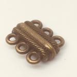 3 Loop Mag Clasp Antique Brass