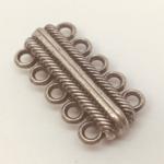 5 Strand Mag Clasp Antique Silver