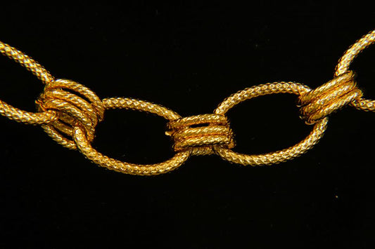 CH-CC-CH-811G 19x12mm Textured Link