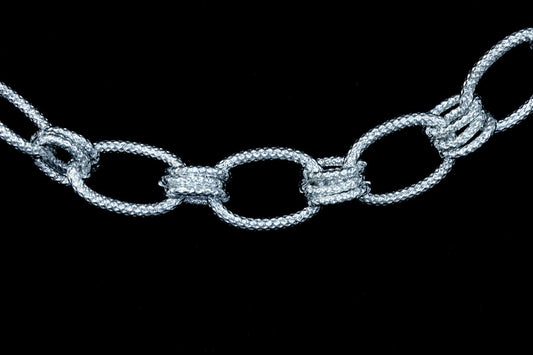 CH-CC-CH-811SI 19x12mm Textured Link