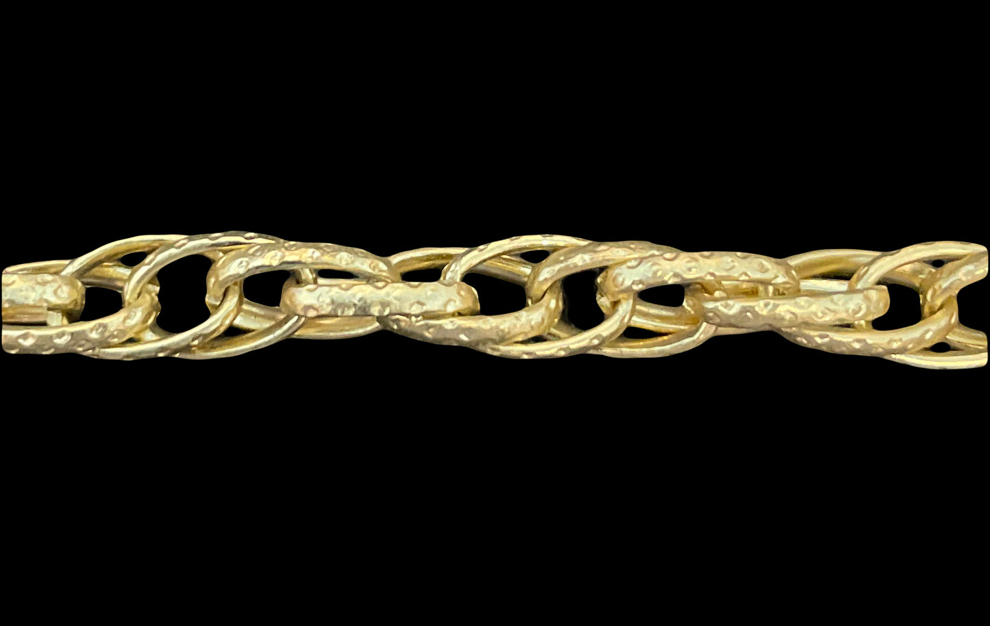 CH-CC-CH-816SG 10mm x 6.2mm Double Hammered Ovals