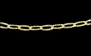 CH-CC-CH-820G 3mm Textured Oval Chain