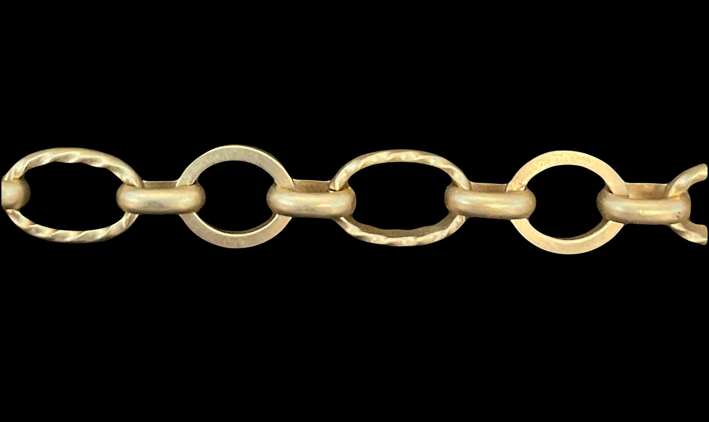 CH-CC-CH-860SG 11x7.5mm Textured/Plain Link