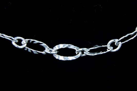 CH-CC-CH-867SI 3x4.8mm Textured Oval Link