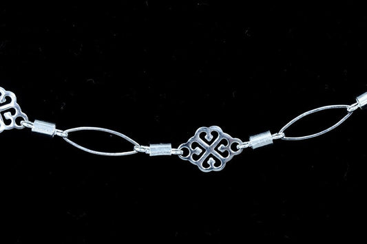 CH-CC-CH-914SI 12x8 Filigree Link/14.5mm Oval