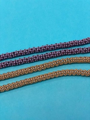 01-15-26 Chenille Stitch This stitch alone in a necklace or added to a bead embroidered piece. Christy 11:00-1:00pm