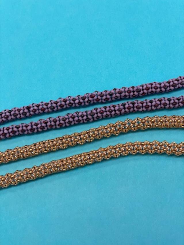 10-11-26 Chenille Rope Chenille ropes are a repetitive stitch that can be used to showcase any pendant. Christy 11-00-1:00pm