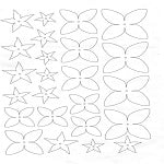 24 Pre-Cut Flower Shapes