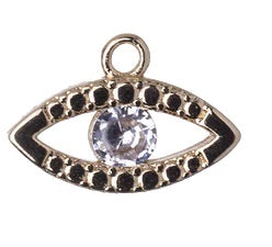 CA-CB-K116G 8.5x13mm Eye Charm Gold