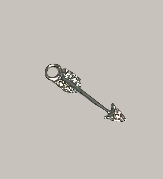 CA-CB-K118S 13mm Arrow Charm Silver