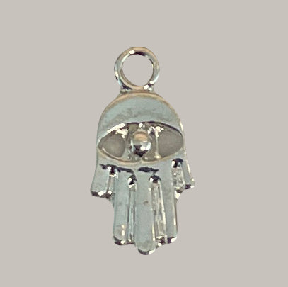 CA-CB-K125S Hamsa Charm Silver