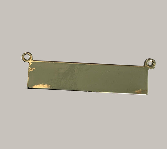 CA-CB-K136G 2 Loop Rectrangular Plate Gold