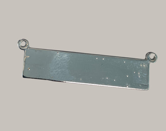 CA-CB-K136S 2 Loop Rectrangular Plate Silver Plate