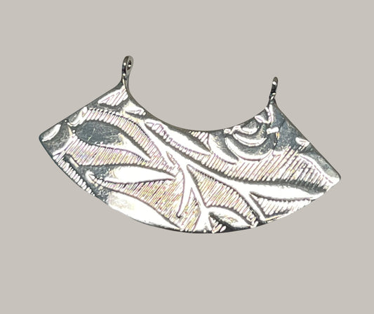 CA-CB-K141S Leaf & Flower Pendant Silver