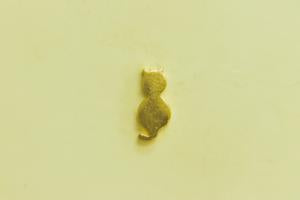 CA-CB-K145G Cat Bead Gold Plate