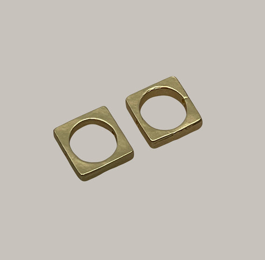 CA-CB-K52SG 8.4mm Sq Bead Frame Satin Gold