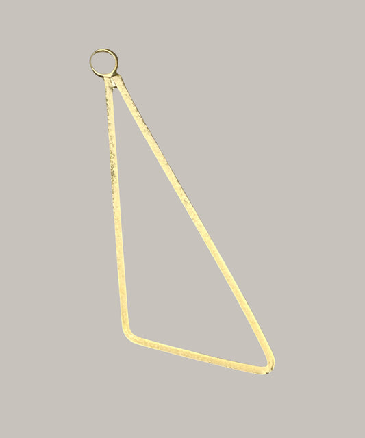 CA-CB-K54SG Sq. Wire Triangle Connector Satin Gold