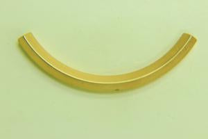 CA-CB-K84SG Large Sq. Curved Tube Satin Gold