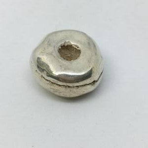 CA-MC-PT17-S Textured Donut Barrel 17x10mm Silver