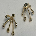 14K Gold Plated Rhinestone