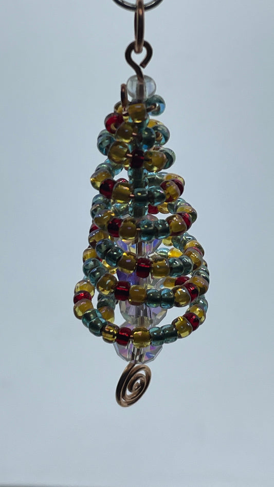 09-20-26 Christmas Tree A cute penddant, bag charm or tree ornament. Donna 10:30-12:30pm