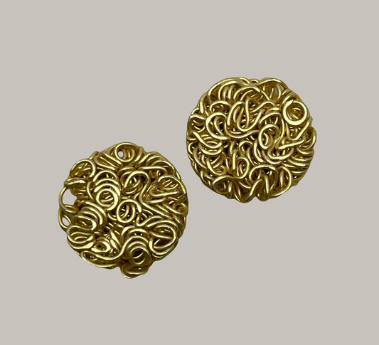 CA-CB-K63SG 12mm Wire Wrap Bauble Satin Gold