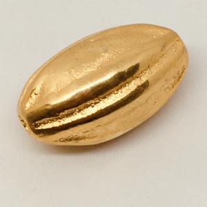 CA-MC-LB1-G Walnut Oval 20x36mm Gold