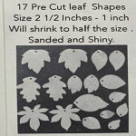 Pre-Cut Leaf Shapes