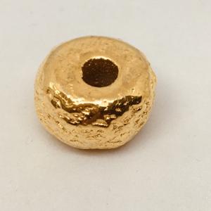 CA-MC-PT17-G Textured Donut Barrel 17x10mm Gold