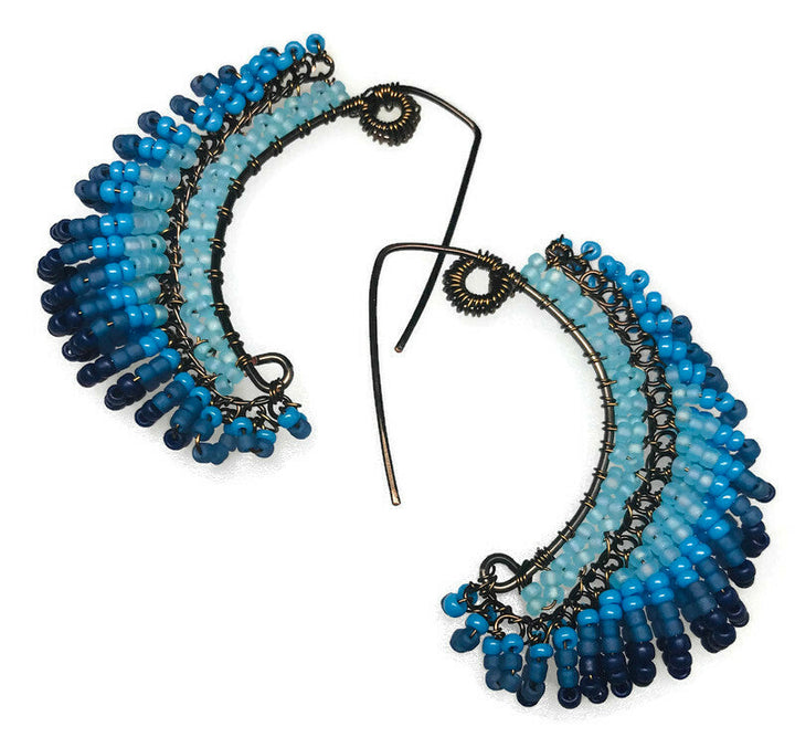 February Classes Blue Santa Beads