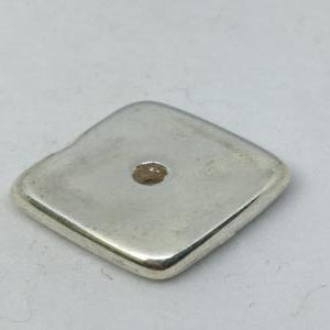 CA-MC-T15-S Flat Square Bead 15x3mm Silver