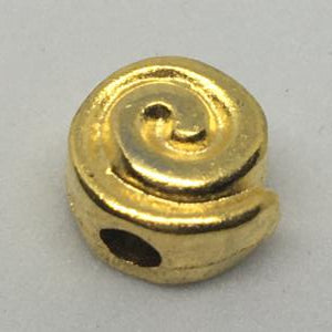 CA-MM-X0015-G Spiral Bead Gold