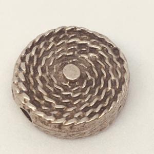 CA-MM-X2676-P Coiled Rope Bead Pewter