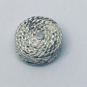 CA-MM-X2676-S Coiled Rope Bead Silver