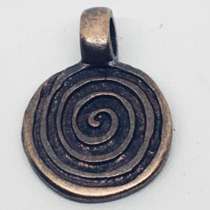 CA-MM-X2833-B Spiral Pendant Bronze
